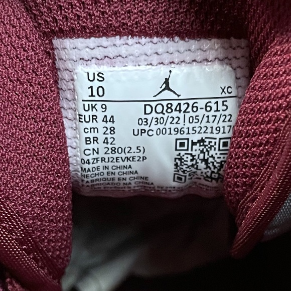Nike Air Jordan 1 Mid Cherrywood DQ8426-615 10 Bordeaux - Picture 8 of 10